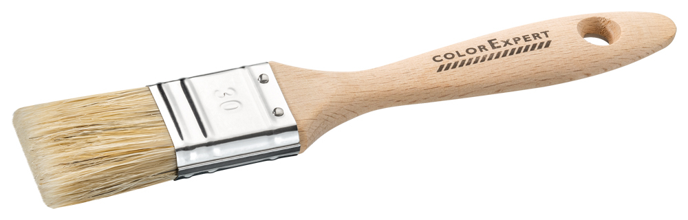 COLOR EXPERT FLAT PAINTBRUSH 30MM BEIGE NATURAL WOOD
