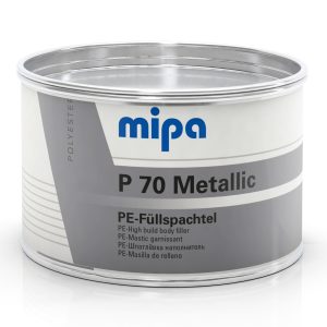 MIPA PLAMUUR MET METAALDEELTJES P70 EN VERHARDER 1KG