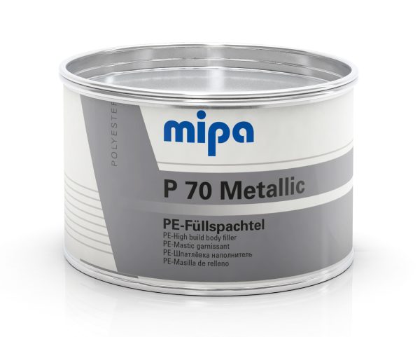 MIPA PLAMUUR MET METAALDEELTJES P70 EN VERHARDER 1KG