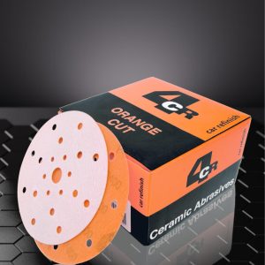 4CR 3345 SCHUURSCHIJF VELCRO 150MM ORANGE CUT 21G P1000 100ST.