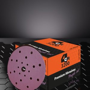 4CR 3200 SCHUURSCHIJF VELCRO 150MM PURPLE CUT P120 100ST