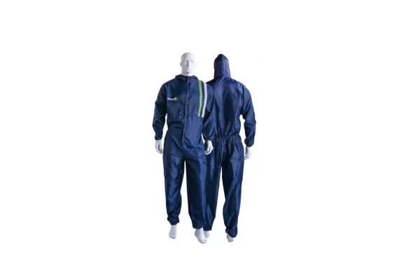 FINIXA SPUITOVERALL POLYESTER BLAUW (50-52) L