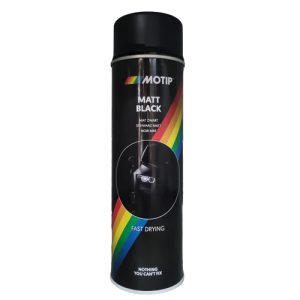 MOTIP ACRYL SPRAY MAT ZWART 500ML