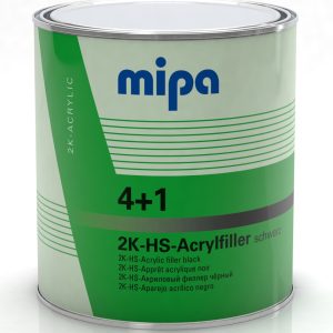 MIPA 2K HS ACRYLFILLER 4:1 ZWART 3L