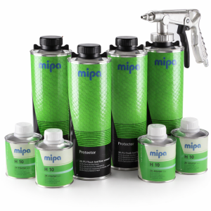 MIPA PROTECTOR 2K-PU KIT ZWART (4 PROTECTOR/4VERHARDER/1PISTOOL)